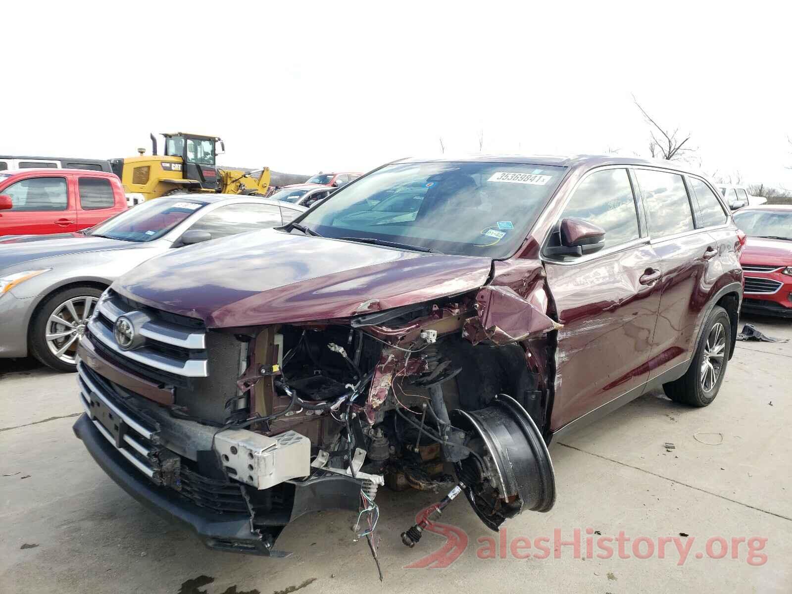 5TDZZRFH6KS301077 2019 TOYOTA HIGHLANDER