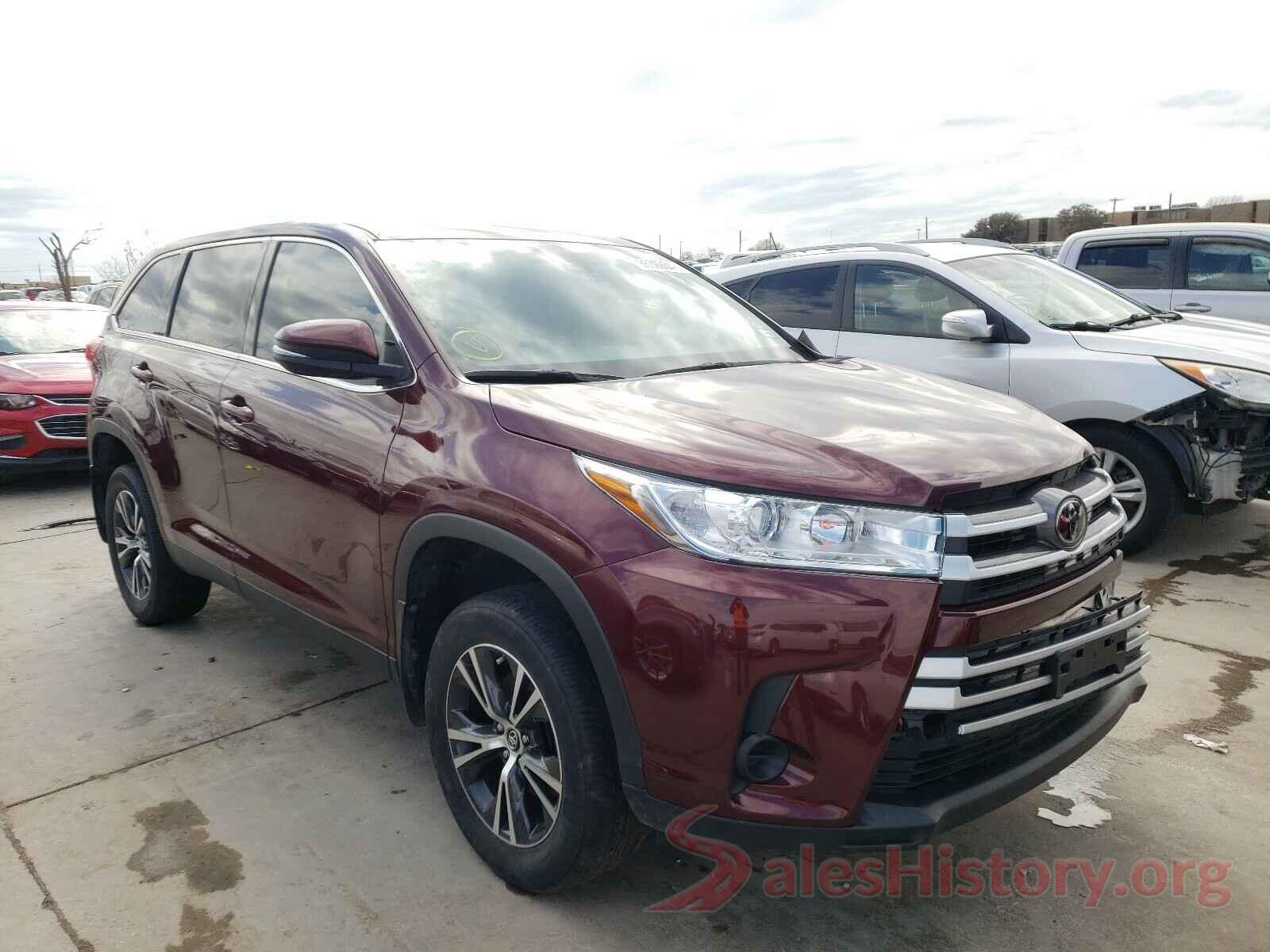 5TDZZRFH6KS301077 2019 TOYOTA HIGHLANDER