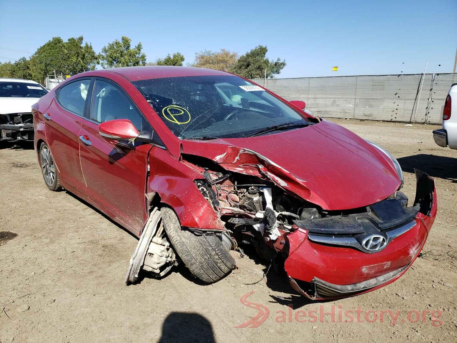 KMHDH4AE2GU618320 2016 HYUNDAI ELANTRA