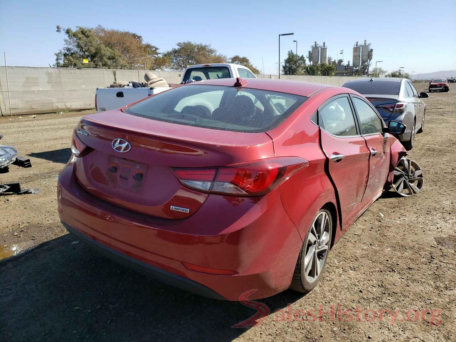 KMHDH4AE2GU618320 2016 HYUNDAI ELANTRA