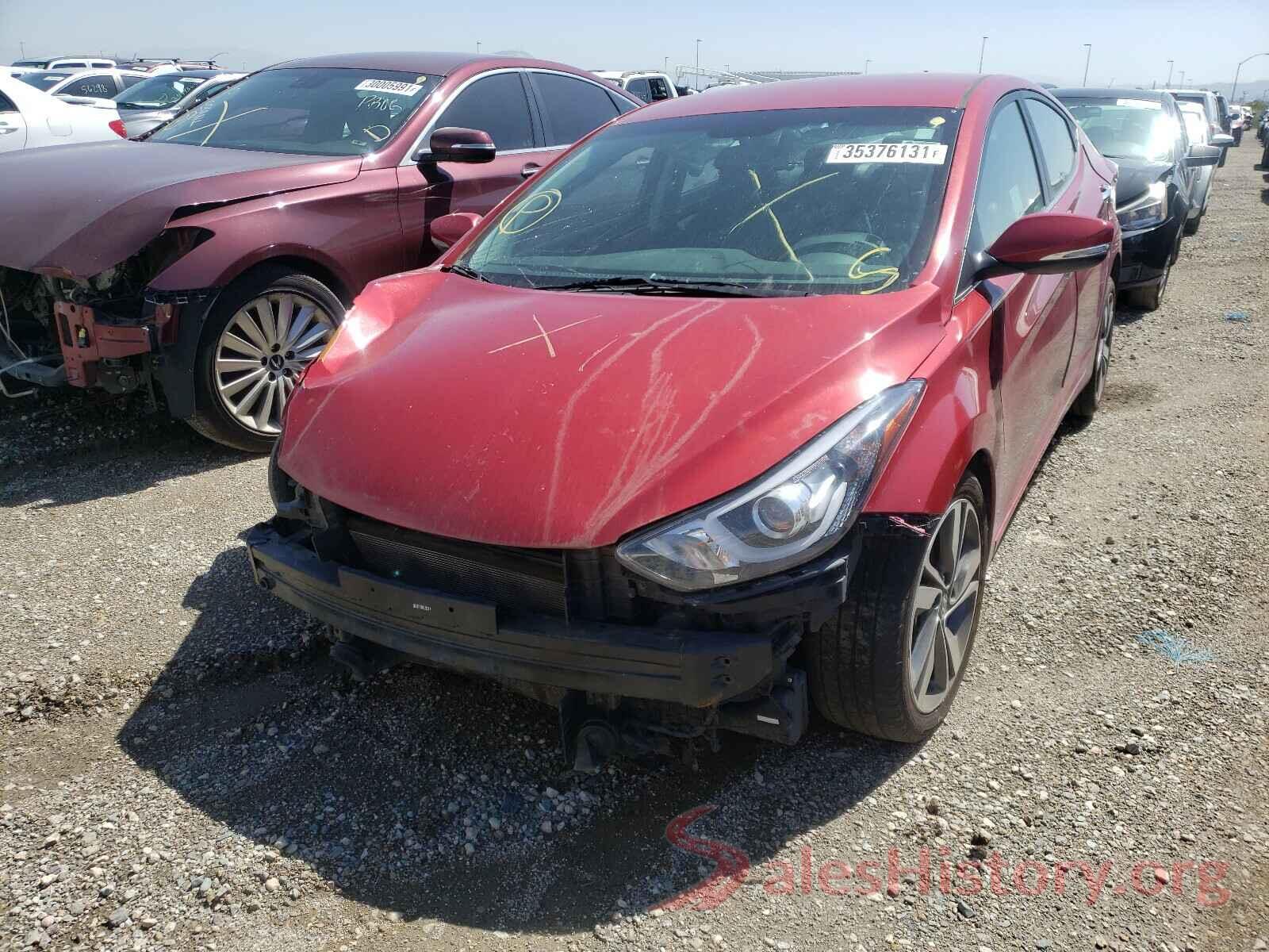 KMHDH4AE2GU618320 2016 HYUNDAI ELANTRA