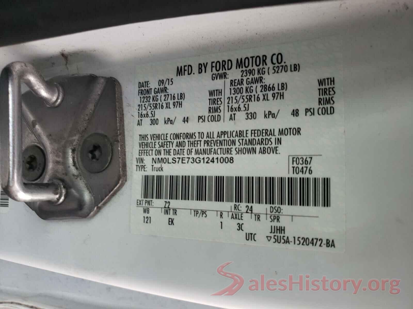 NM0LS7E73G1241008 2016 FORD TRANSIT CO