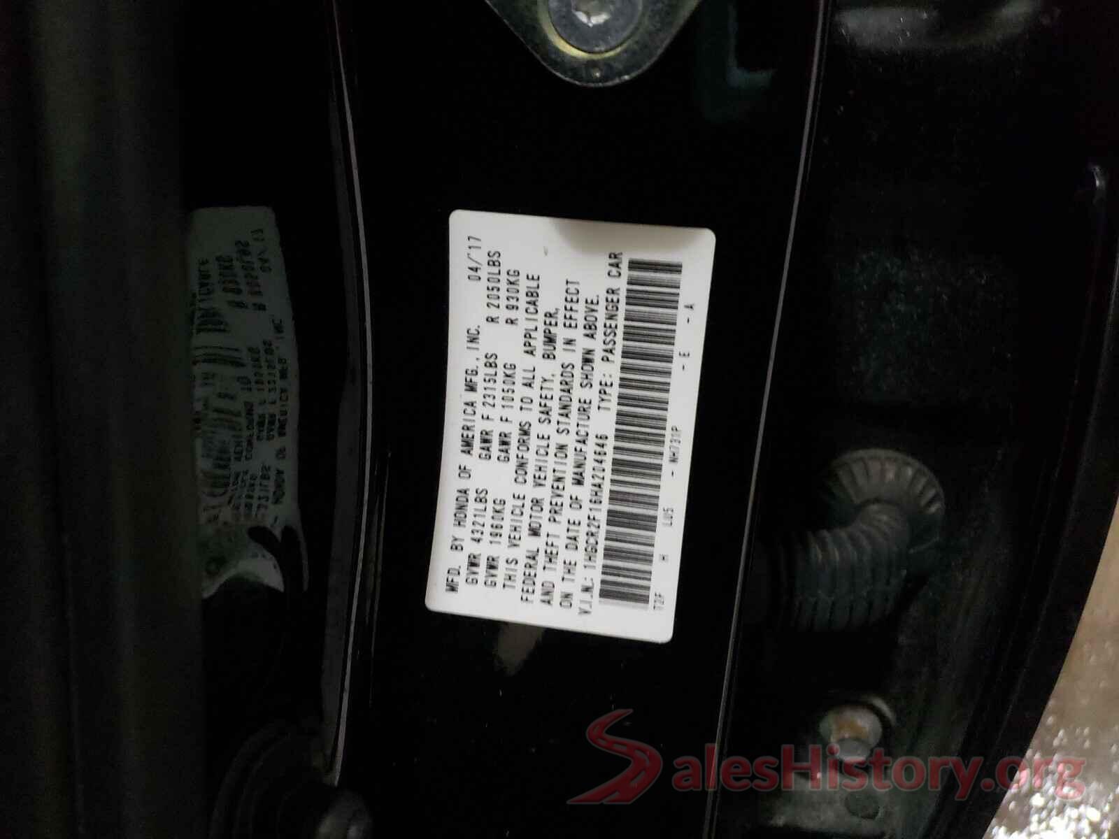 1HGCR2F16HA204646 2017 HONDA ACCORD