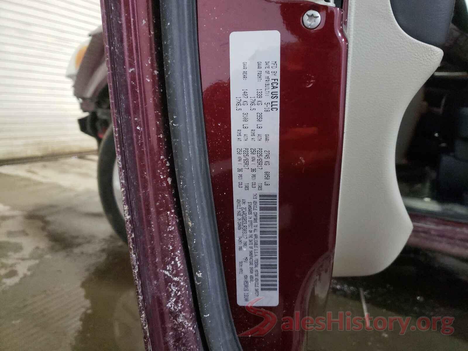 2C4RDGBG3JR303117 2018 DODGE GRAND CARA