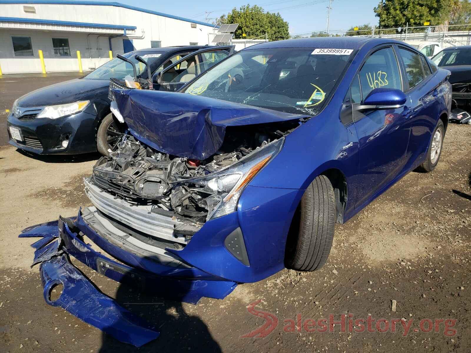 JTDKBRFU7J3064053 2018 TOYOTA PRIUS