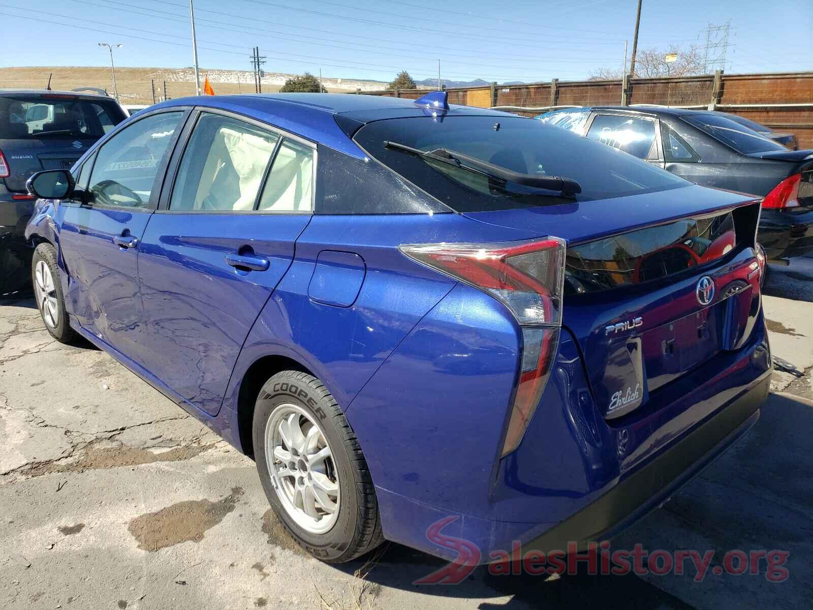 JTDKARFU7G3504557 2016 TOYOTA PRIUS