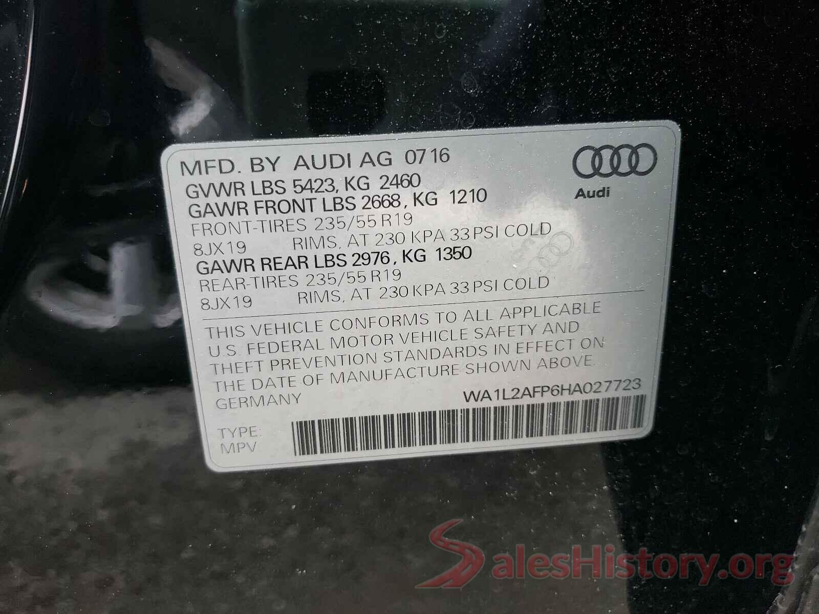 WA1L2AFP6HA027723 2017 AUDI Q5