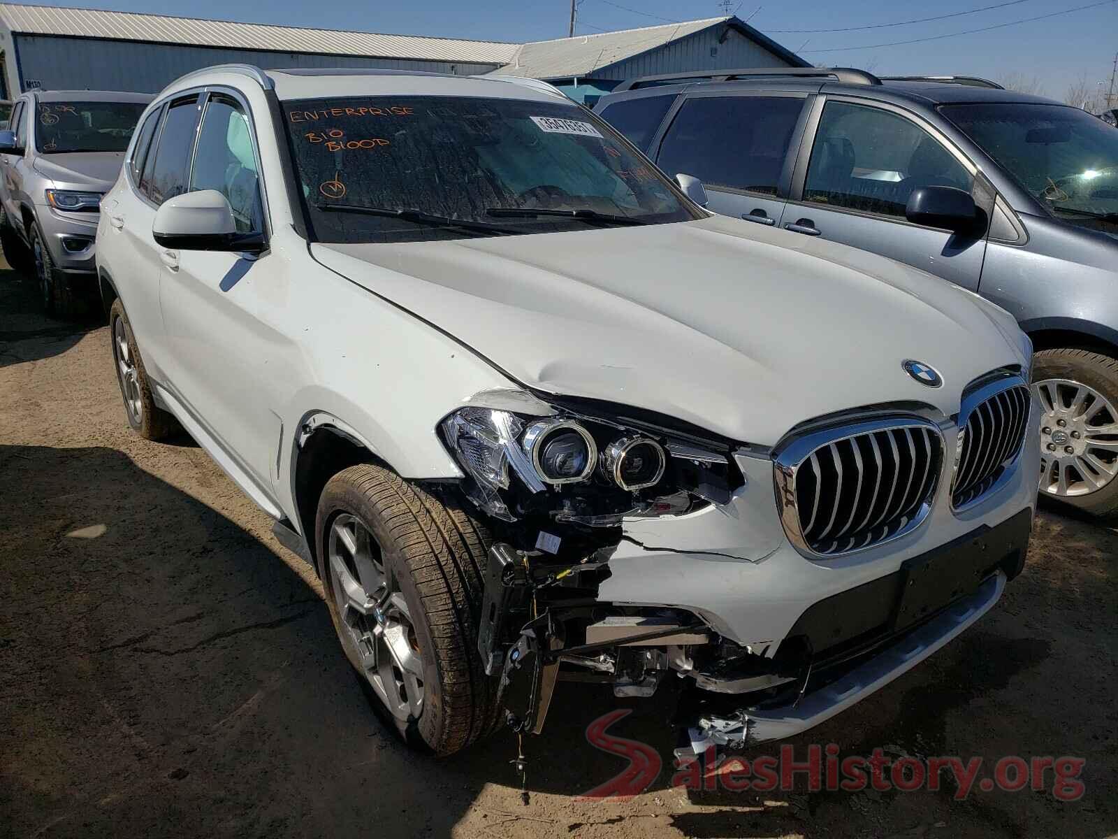 5UXTY5C02M9F11498 2021 BMW X3