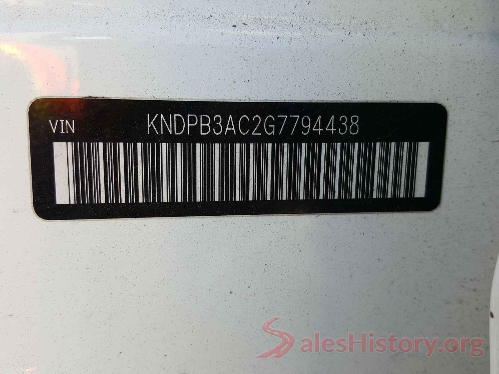 KNDPB3AC2G7794438 2016 KIA SPORTAGE