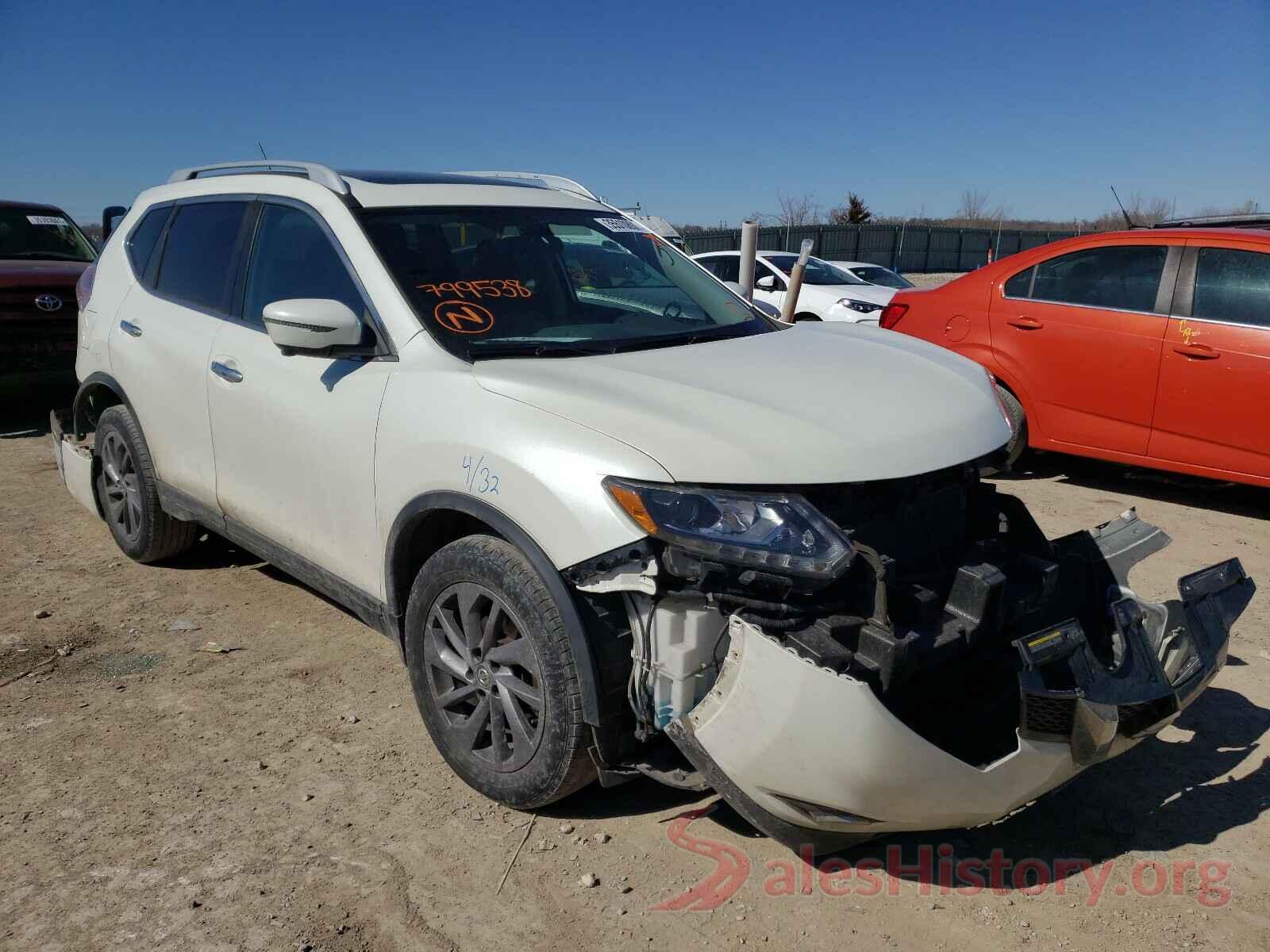 5N1AT2MV2GC799538 2016 NISSAN ROGUE