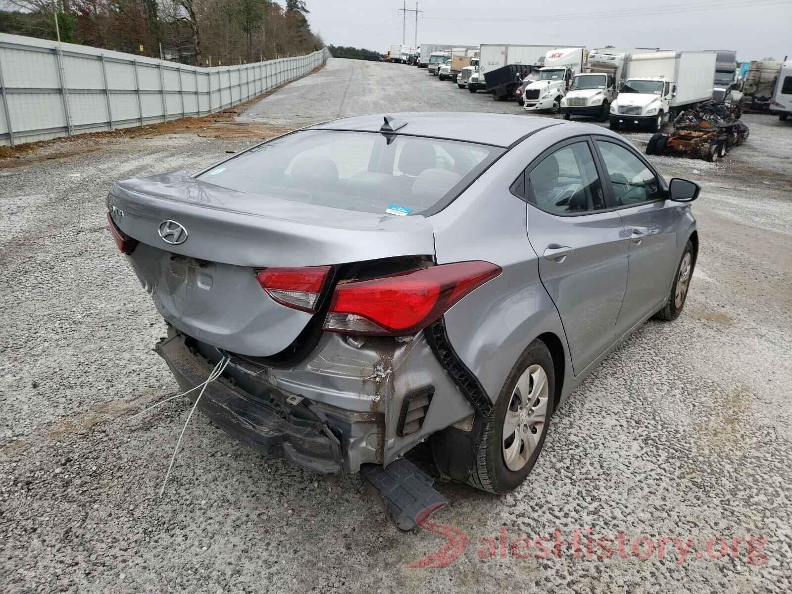 5NPDH4AE7GH690614 2016 HYUNDAI ELANTRA