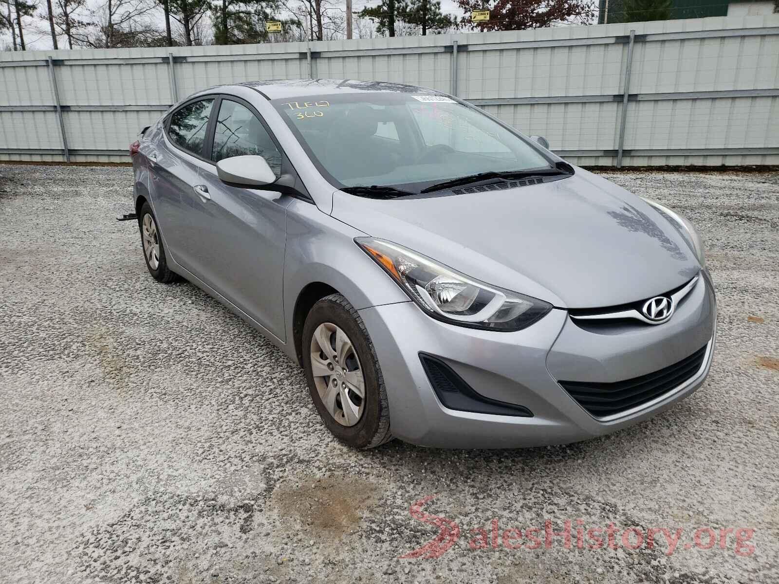 5NPDH4AE7GH690614 2016 HYUNDAI ELANTRA