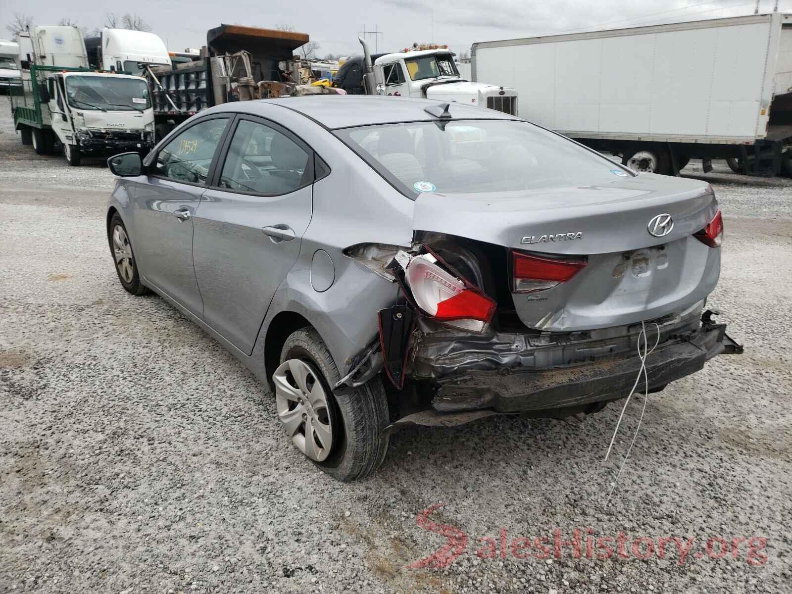 5NPDH4AE7GH690614 2016 HYUNDAI ELANTRA