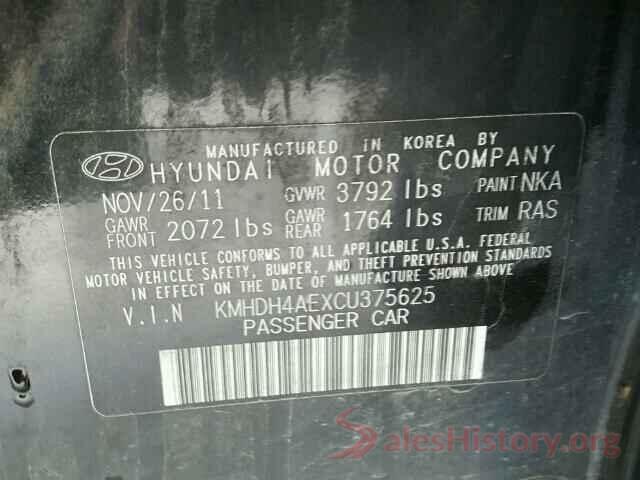 KMHDH4AEXCU375625 2012 HYUNDAI ELANTRA