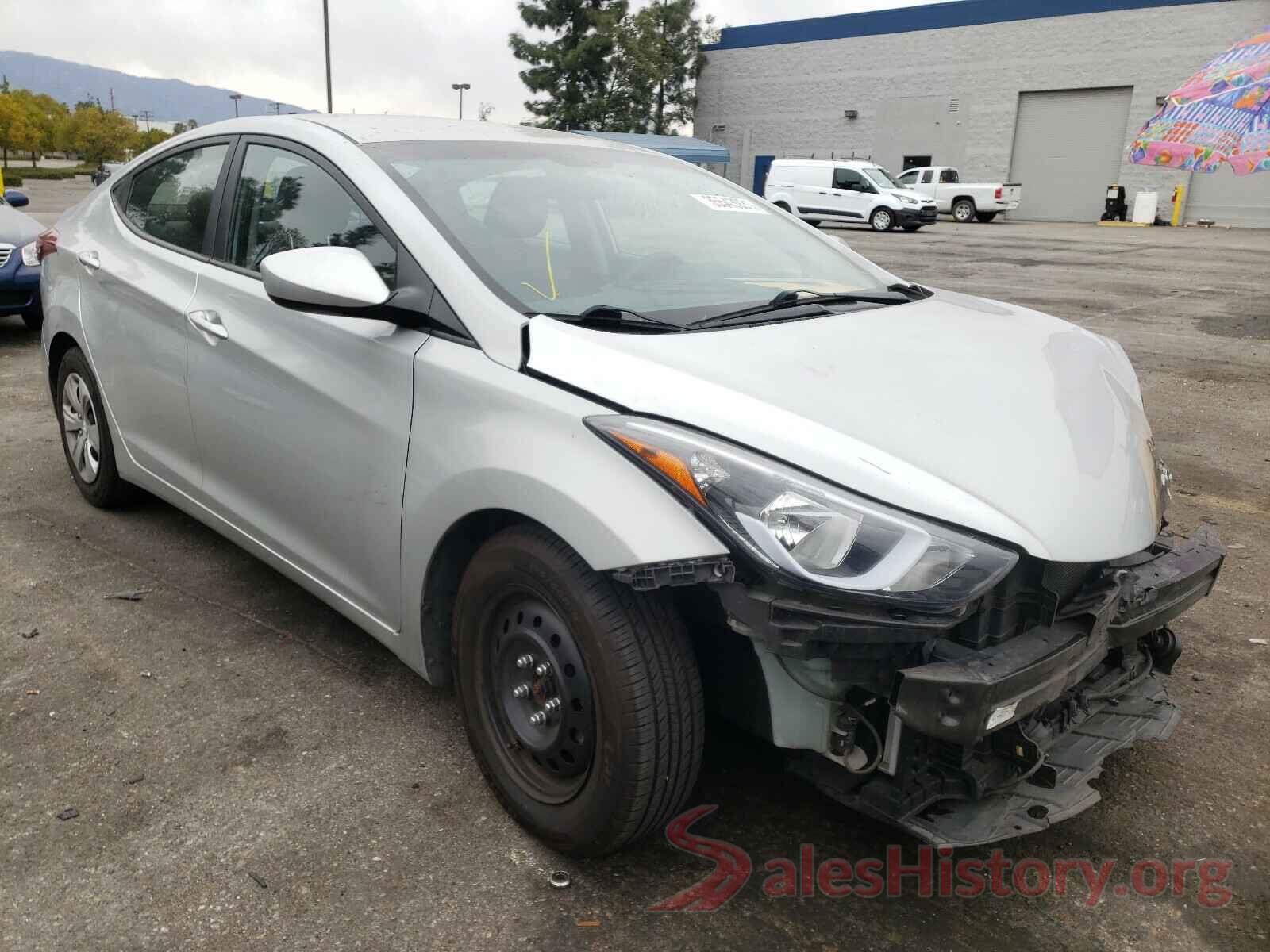 5NPDH4AE9GH771193 2016 HYUNDAI ELANTRA