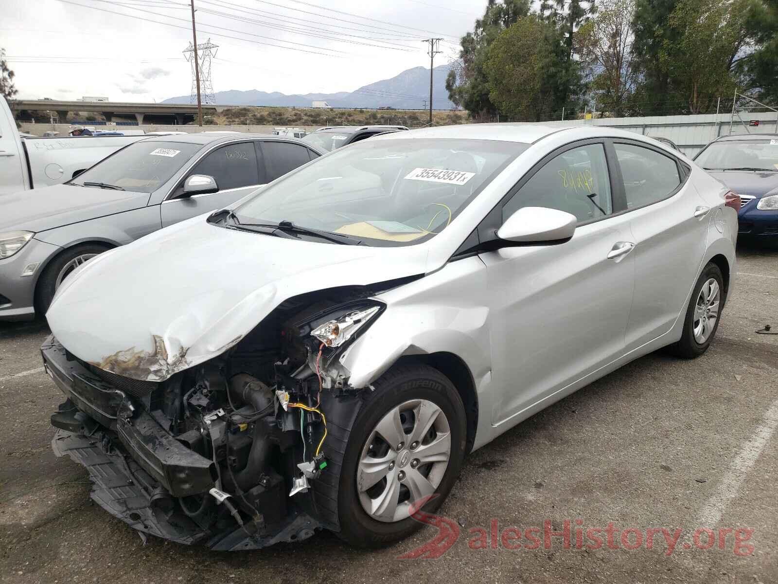 5NPDH4AE9GH771193 2016 HYUNDAI ELANTRA