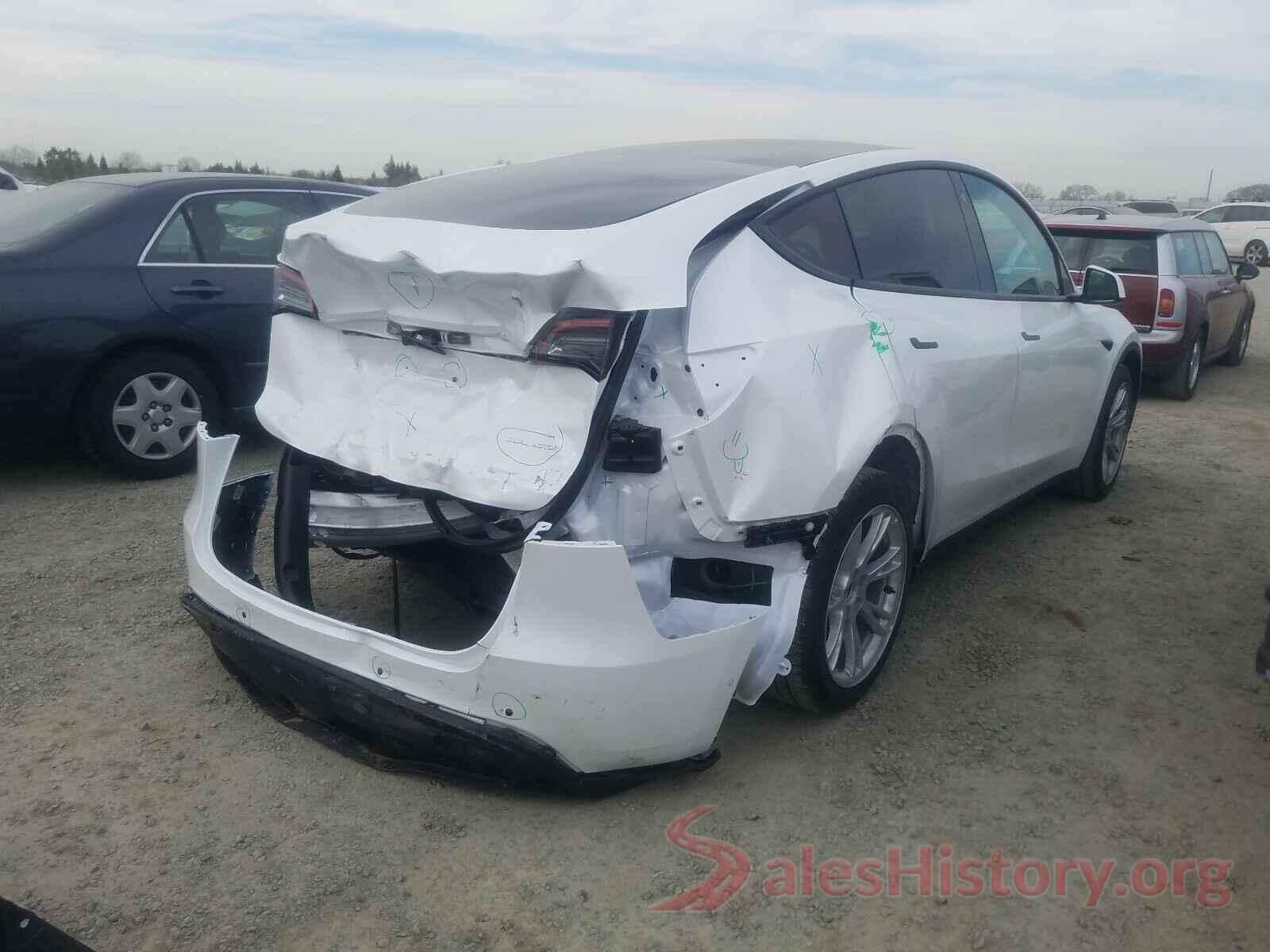 5YJYGDEE4MF095101 2021 TESLA MODEL Y