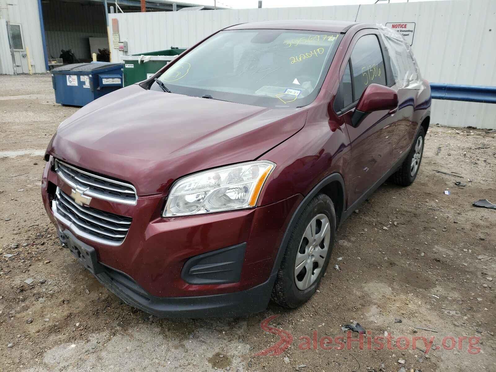 3GNCJKSB3GL262040 2016 CHEVROLET TRAX