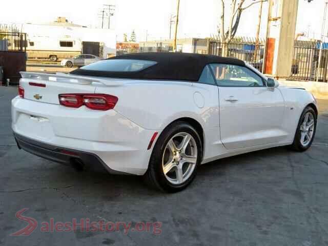 2019 CHEVROLET CAMARO VIN 1G1FB3DS0K0152826, rear 3/4 view