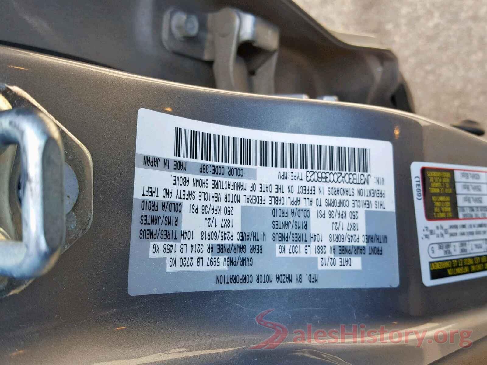 JM3TB3CA2C0356023 2012 MAZDA CX-9