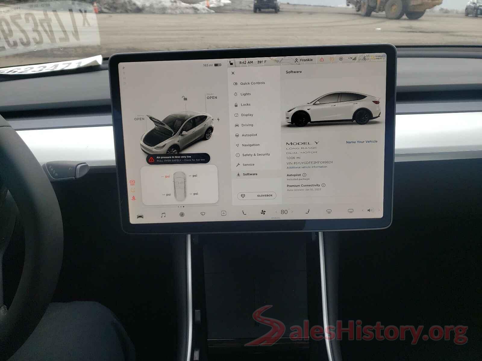 5YJYGDEE3MF089824 2021 TESLA MODEL Y