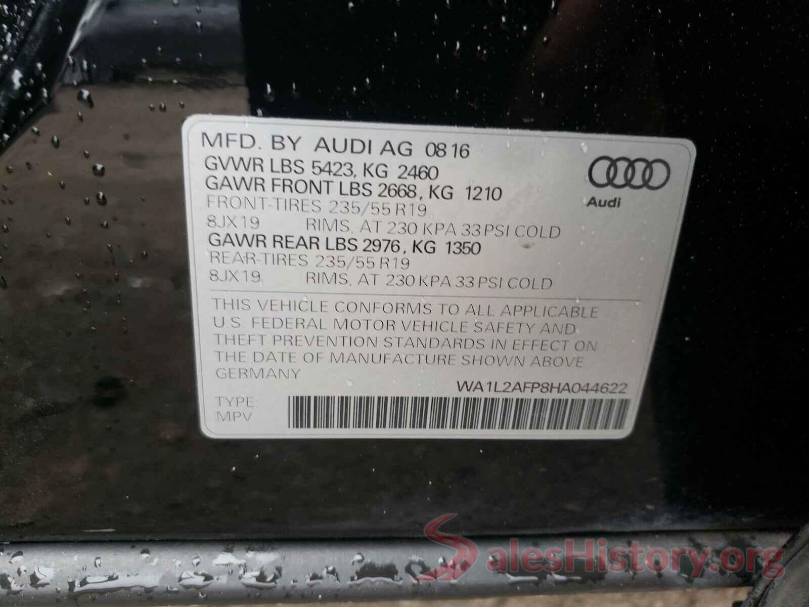 WA1L2AFP8HA044622 2017 AUDI Q5