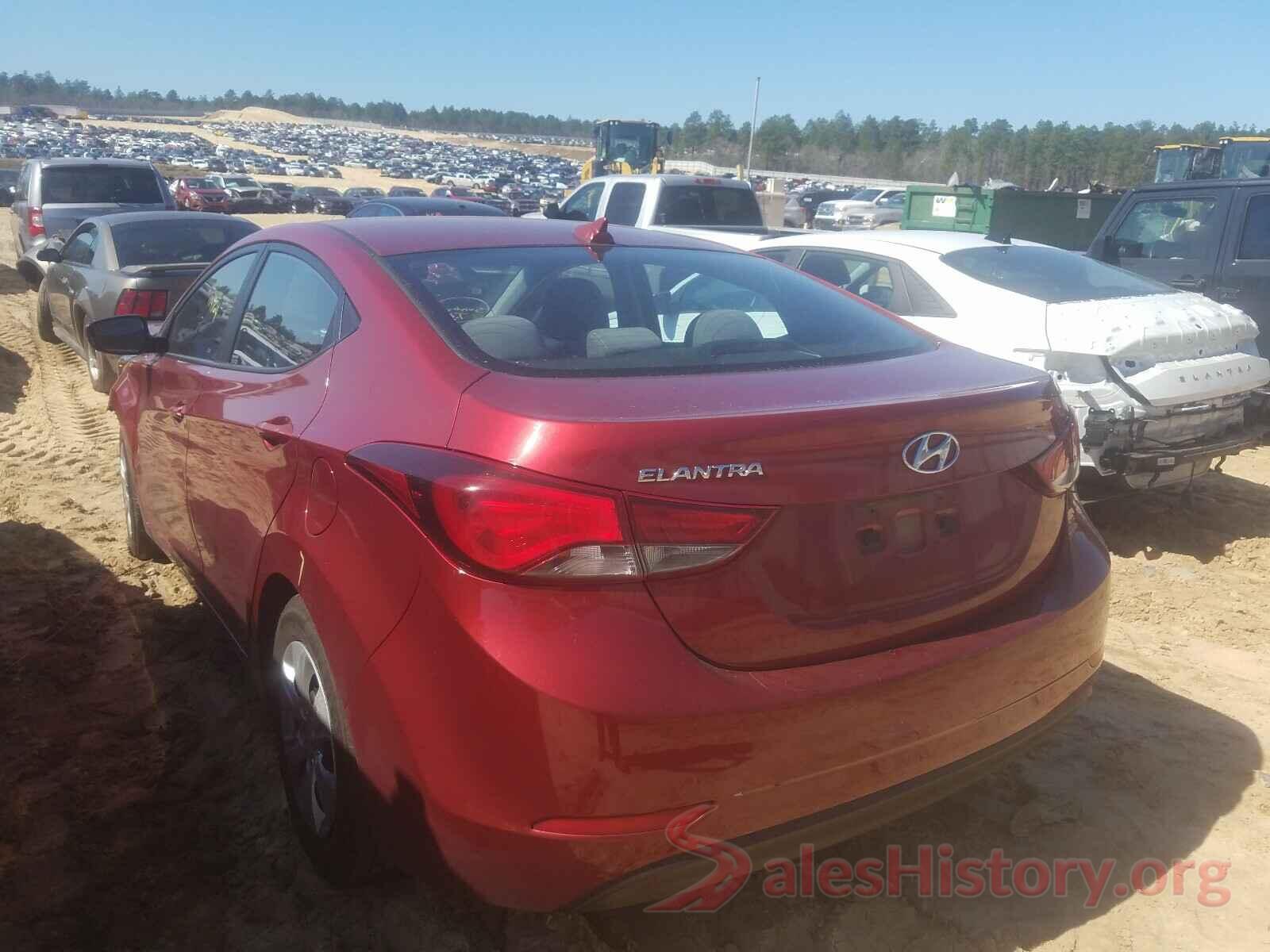 5NPDH4AE0GH720200 2016 HYUNDAI ELANTRA