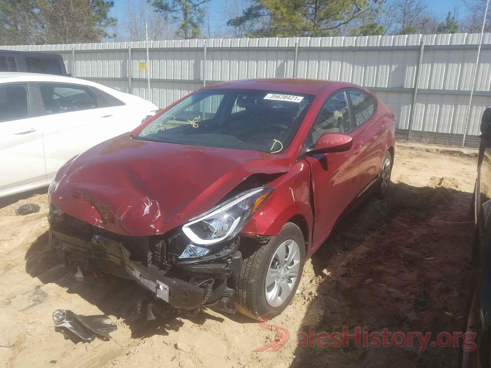 5NPDH4AE0GH720200 2016 HYUNDAI ELANTRA