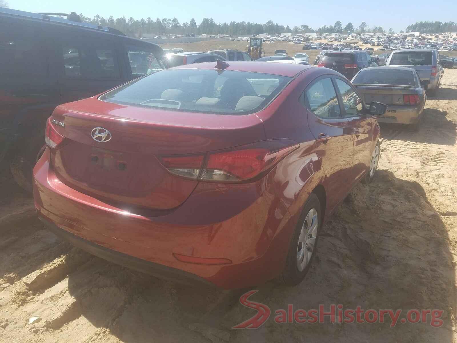 5NPDH4AE0GH720200 2016 HYUNDAI ELANTRA