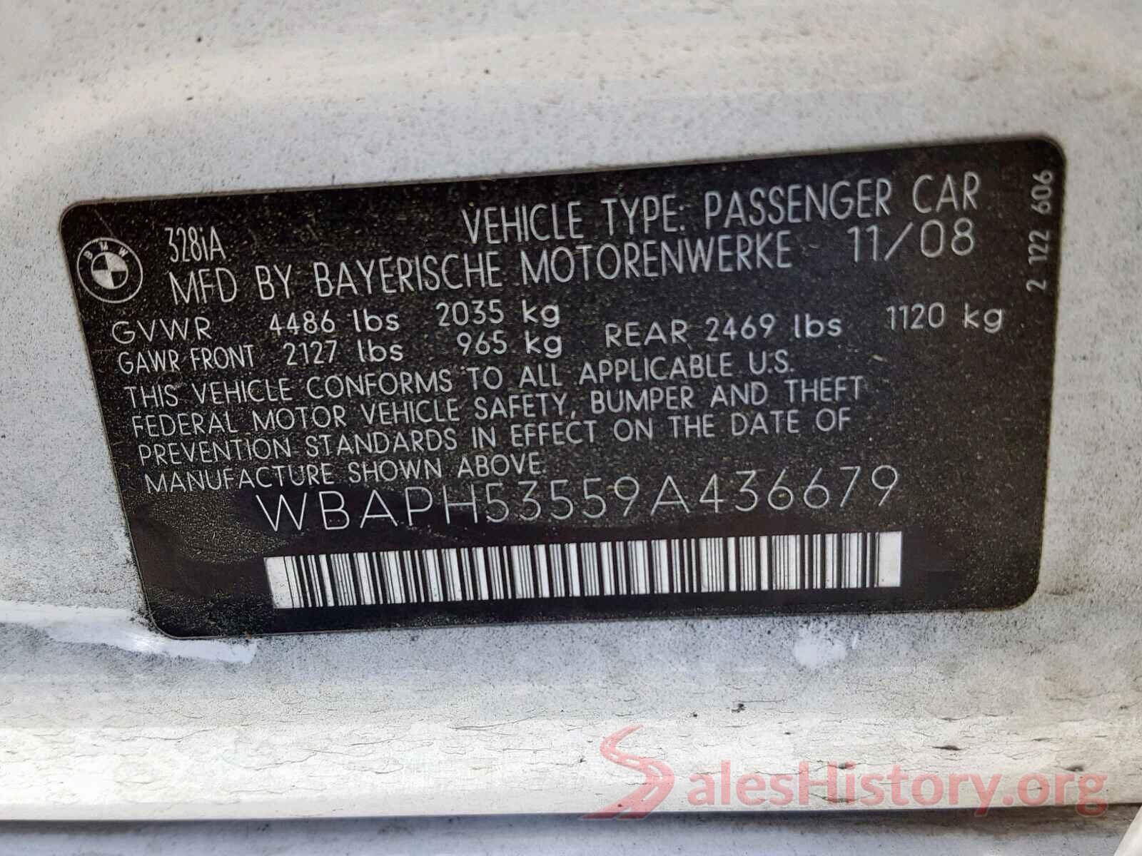 WBAPH53559A436679 2009 BMW 3 SERIES