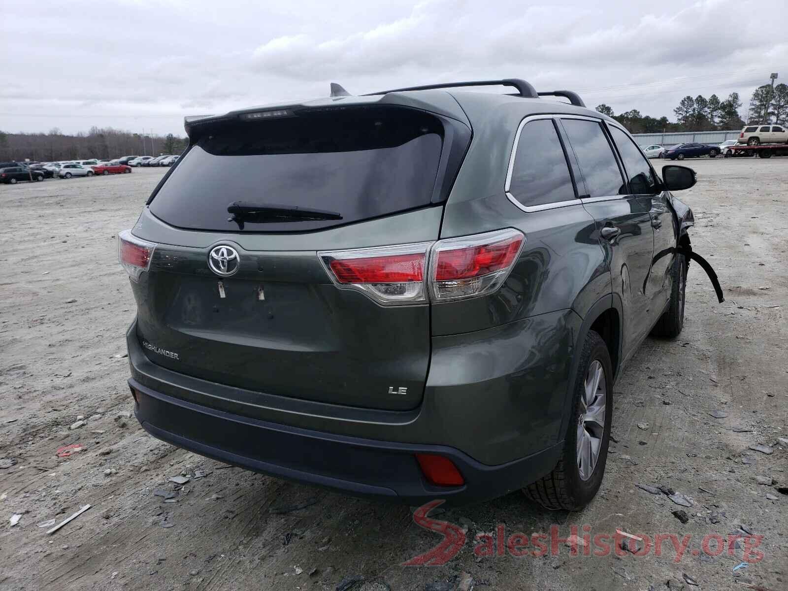 5TDZKRFH5GS142998 2016 TOYOTA HIGHLANDER