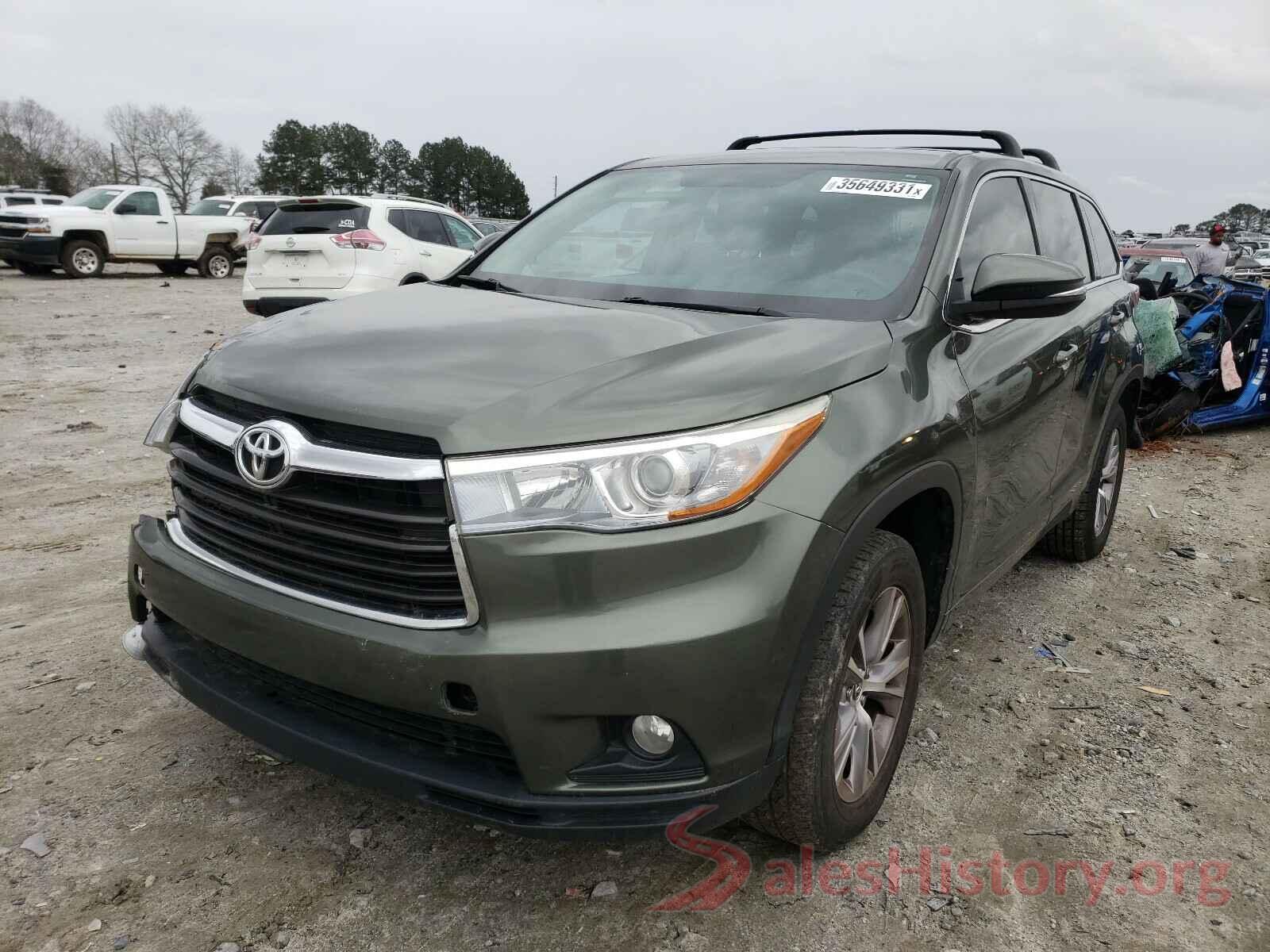 5TDZKRFH5GS142998 2016 TOYOTA HIGHLANDER