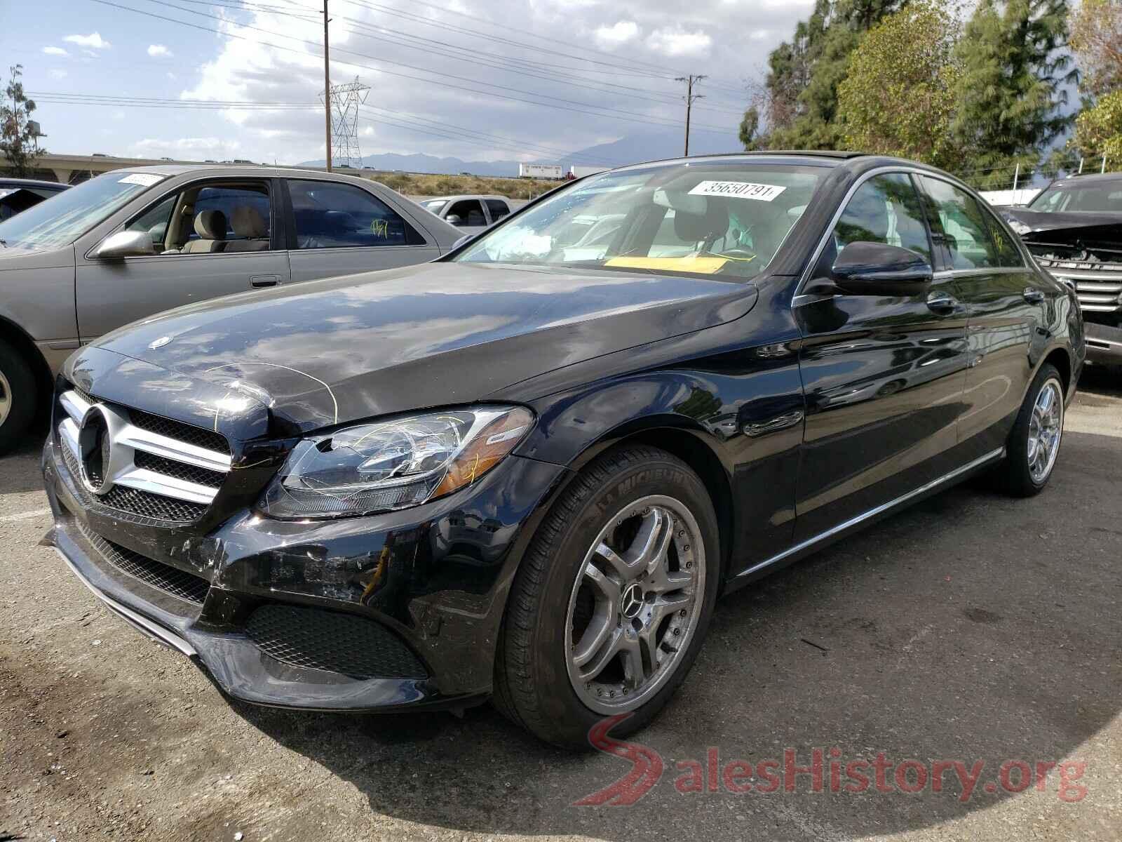 55SWF4JB1HU229668 2017 MERCEDES-BENZ C CLASS