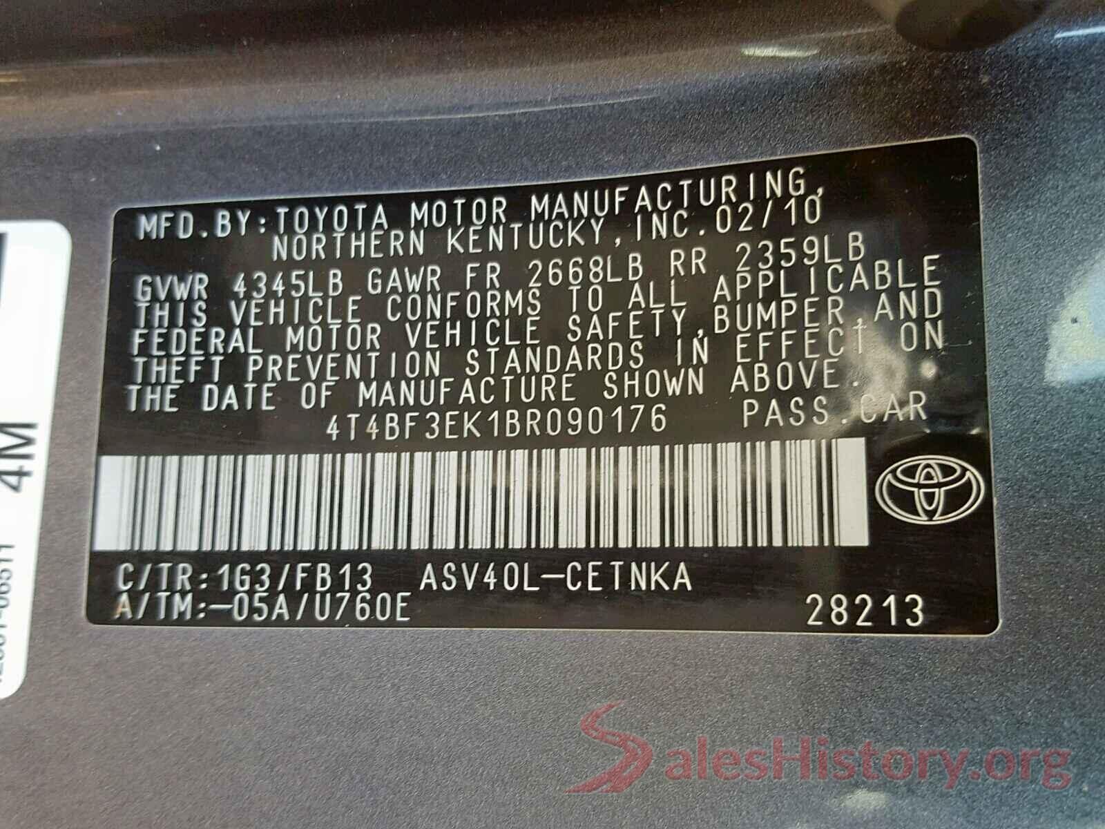 4T4BF3EK1BR090176 2011 TOYOTA CAMRY BASE