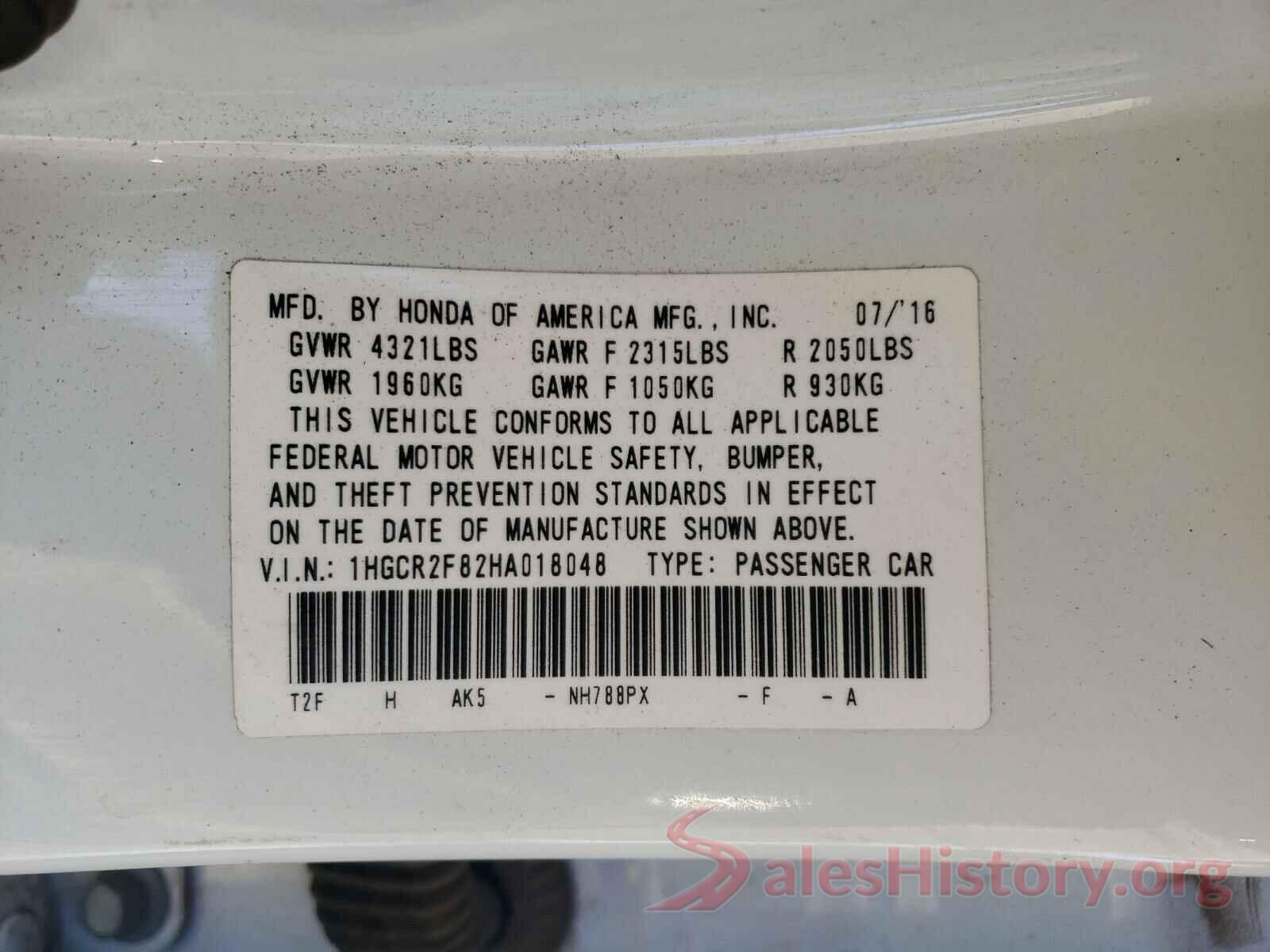 1HGCR2F82HA018048 2017 HONDA ACCORD