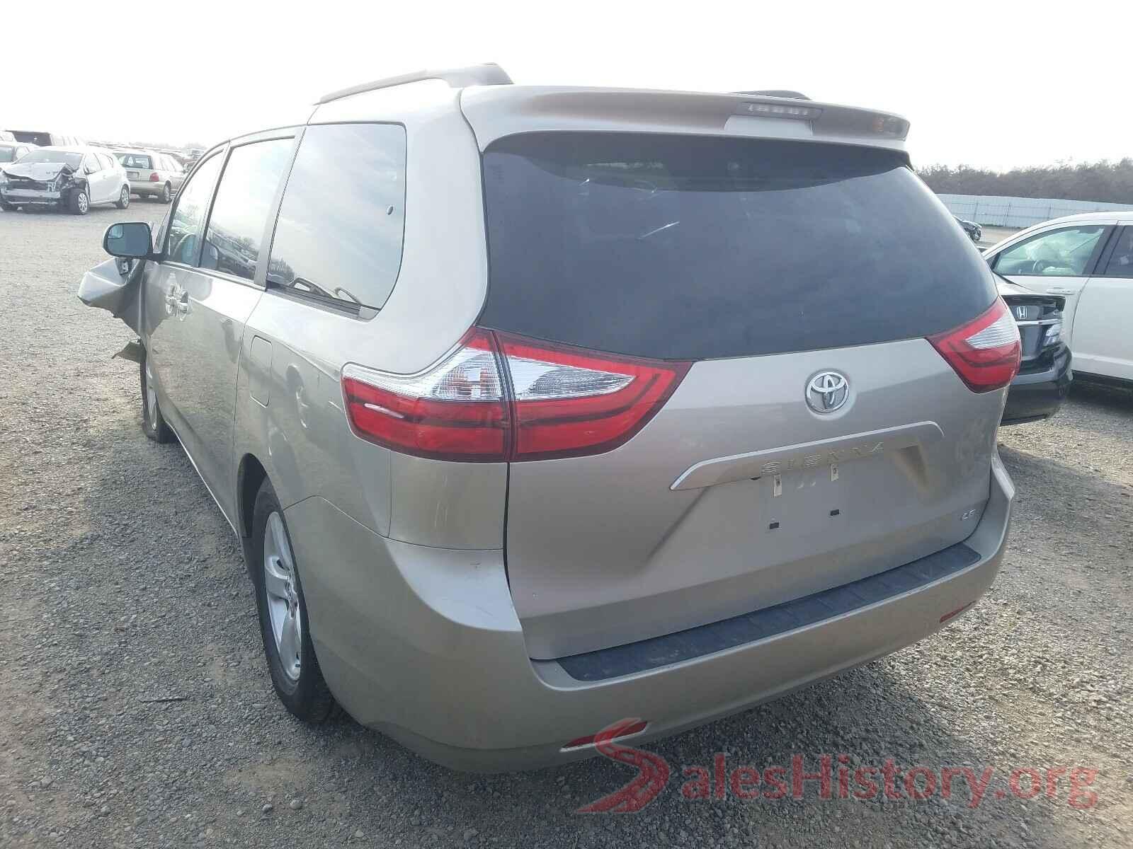 5TDKZ3DC4HS861243 2017 TOYOTA SIENNA