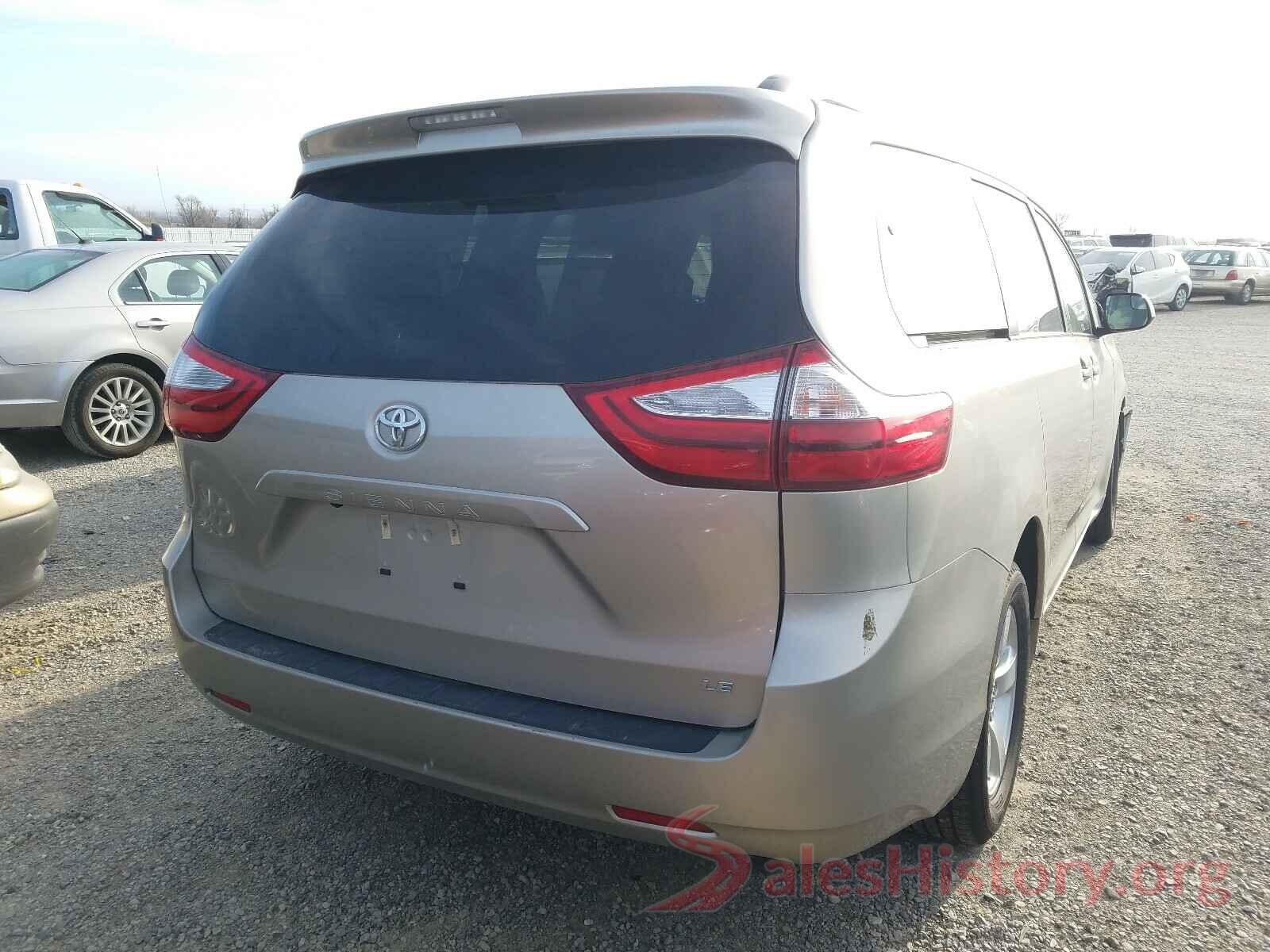 5TDKZ3DC4HS861243 2017 TOYOTA SIENNA