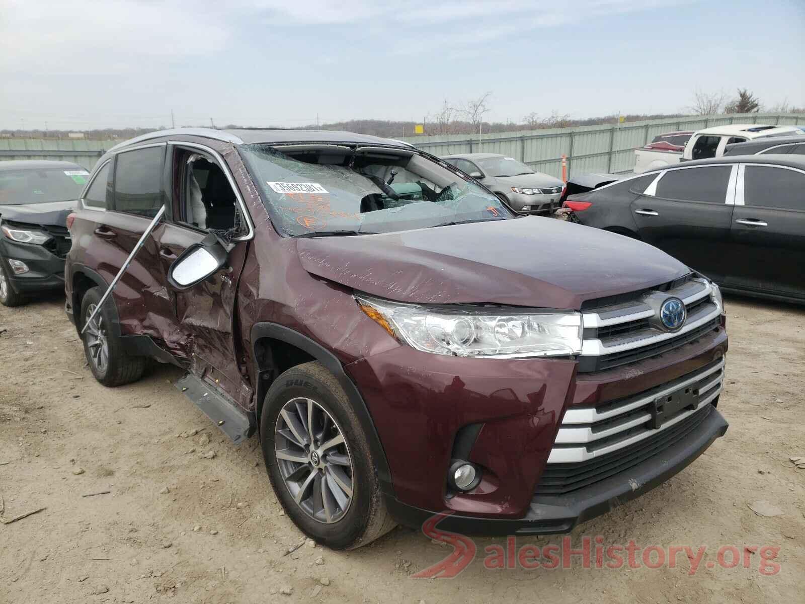 5TDJGRFH2KS075784 2019 TOYOTA HIGHLANDER