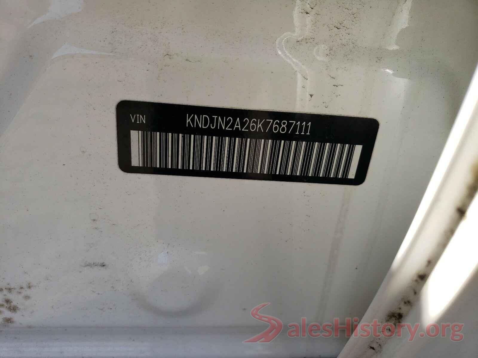 KNDJN2A26K7687111 2019 KIA SOUL