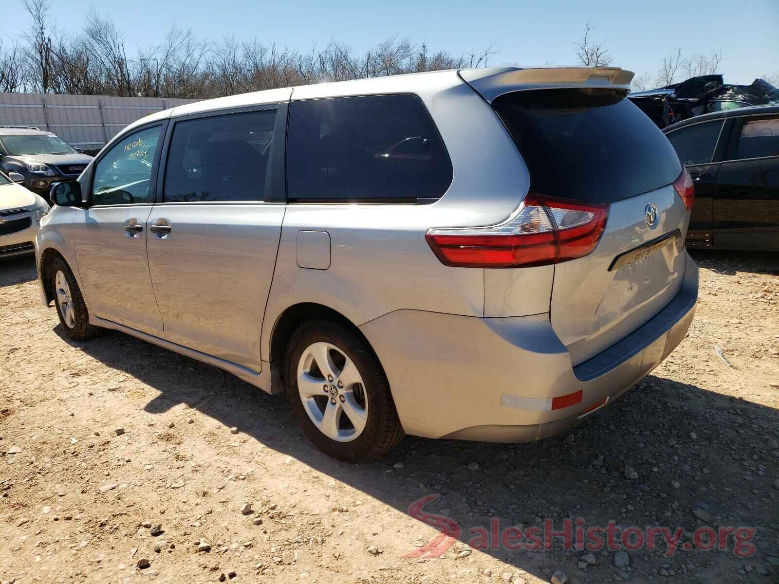 5TDZZ3DC6JS949697 2018 TOYOTA SIENNA