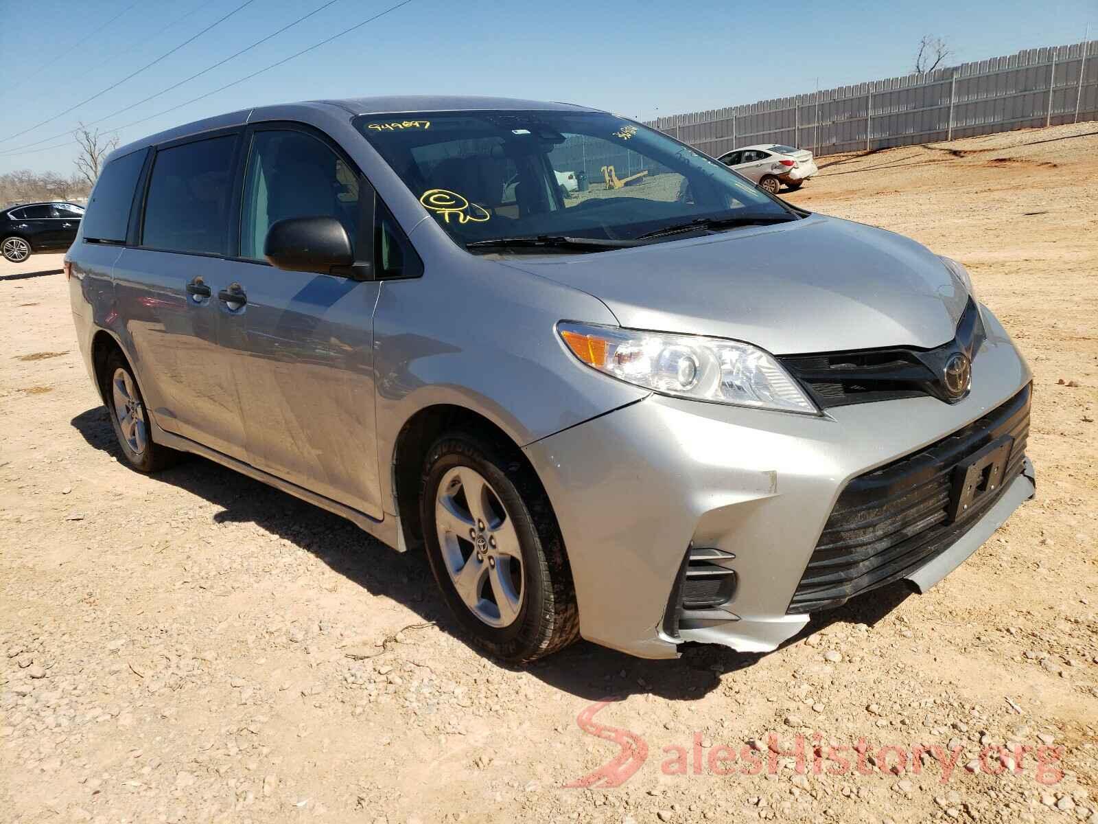 5TDZZ3DC6JS949697 2018 TOYOTA SIENNA