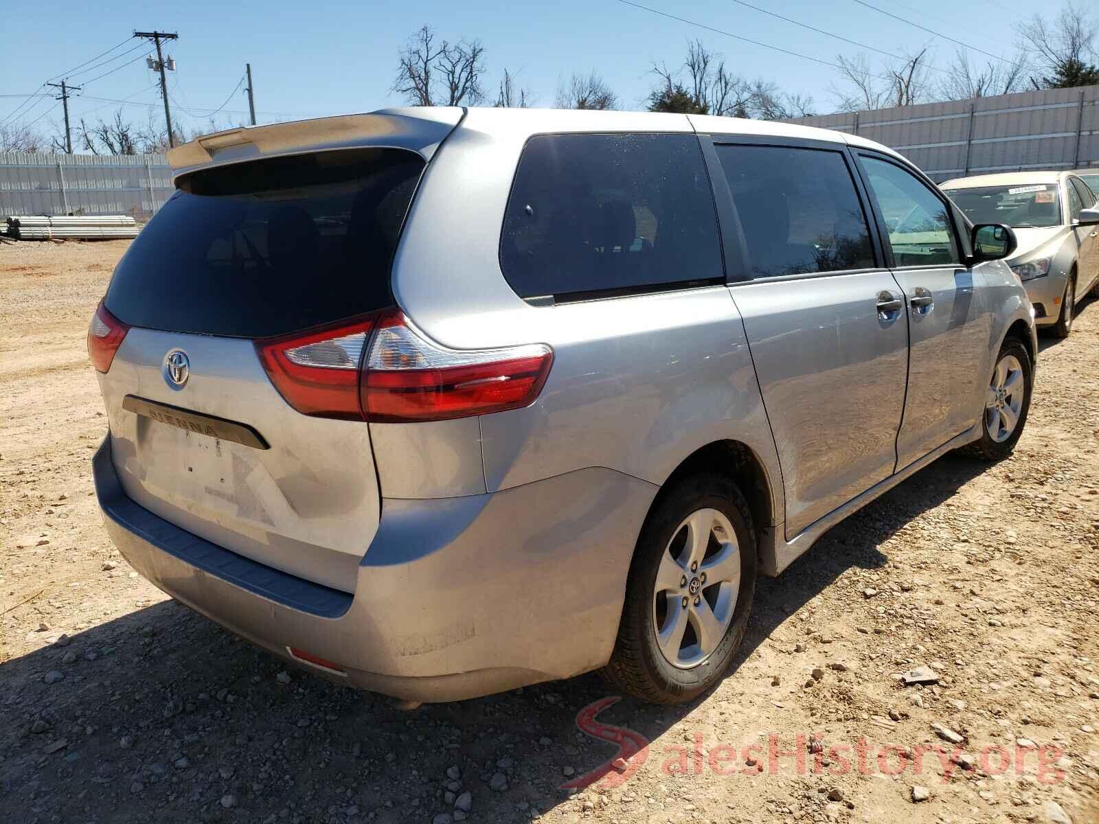 5TDZZ3DC6JS949697 2018 TOYOTA SIENNA