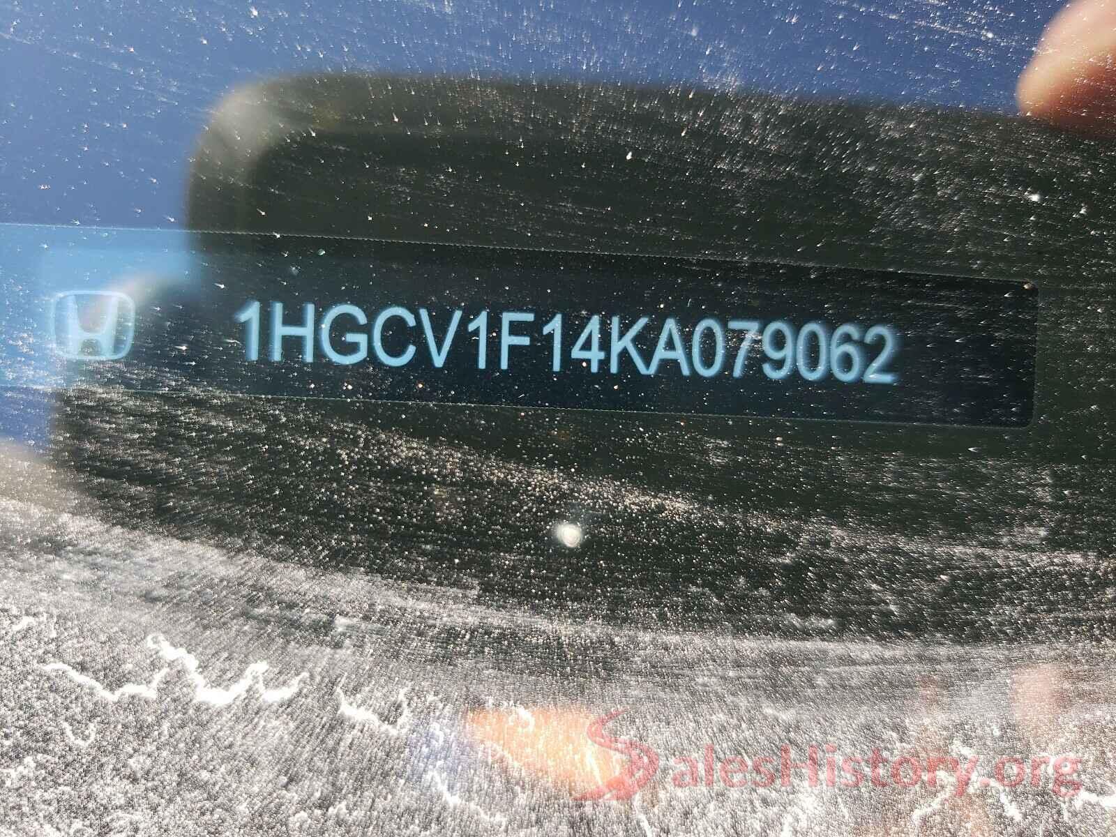 1HGCV1F14KA079062 2019 HONDA ACCORD