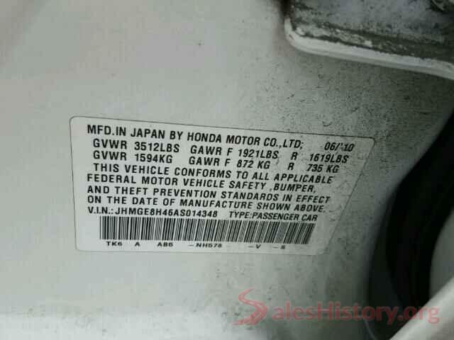 JHMGE8H46AS014348 2010 HONDA FIT