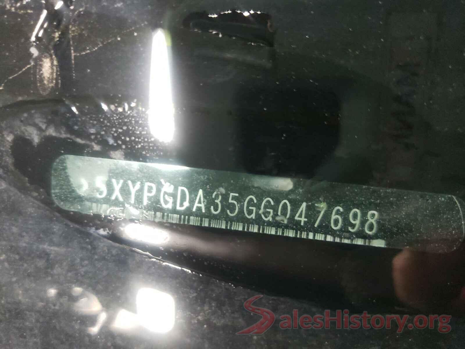 5XYPGDA35GG047698 2016 KIA SORENTO