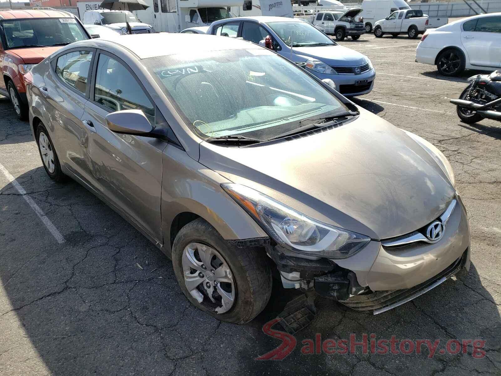 5NPDH4AE9GH752398 2016 HYUNDAI ELANTRA