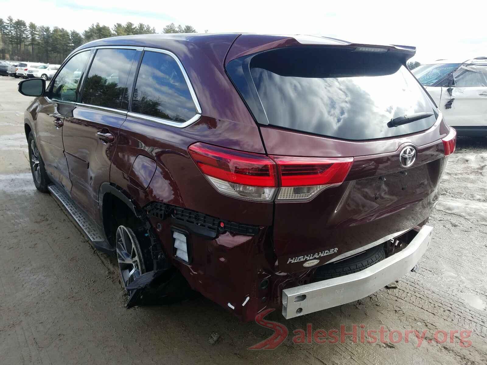 5TDBZRFH1KS975607 2019 TOYOTA HIGHLANDER