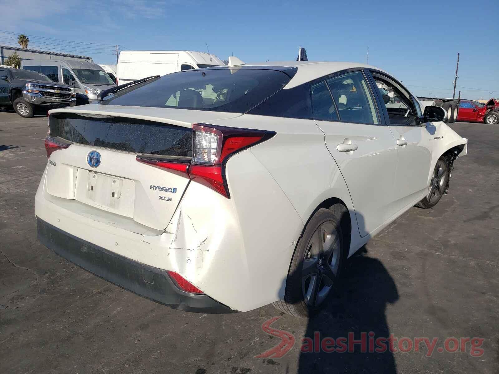 JTDKARFU0K3089753 2019 TOYOTA PRIUS