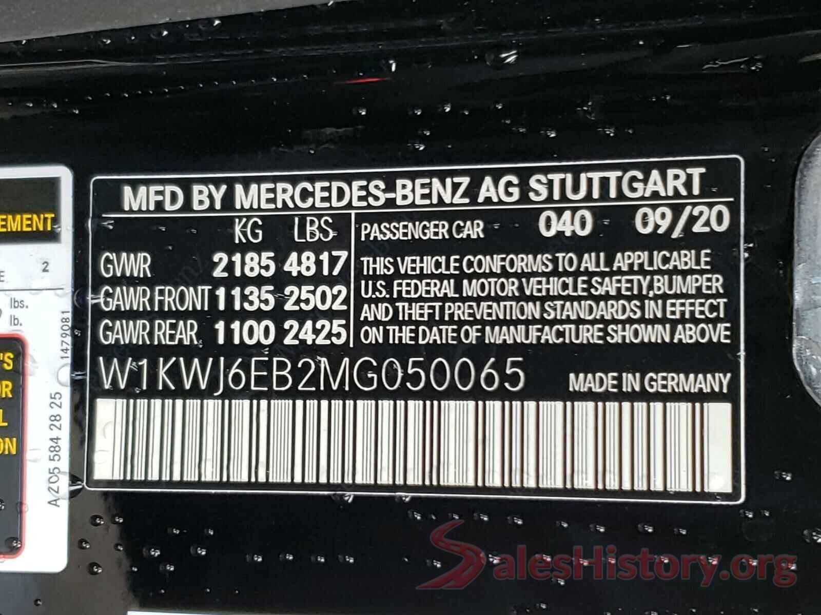 W1KWJ6EB2MG050065 2021 MERCEDES-BENZ C CLASS