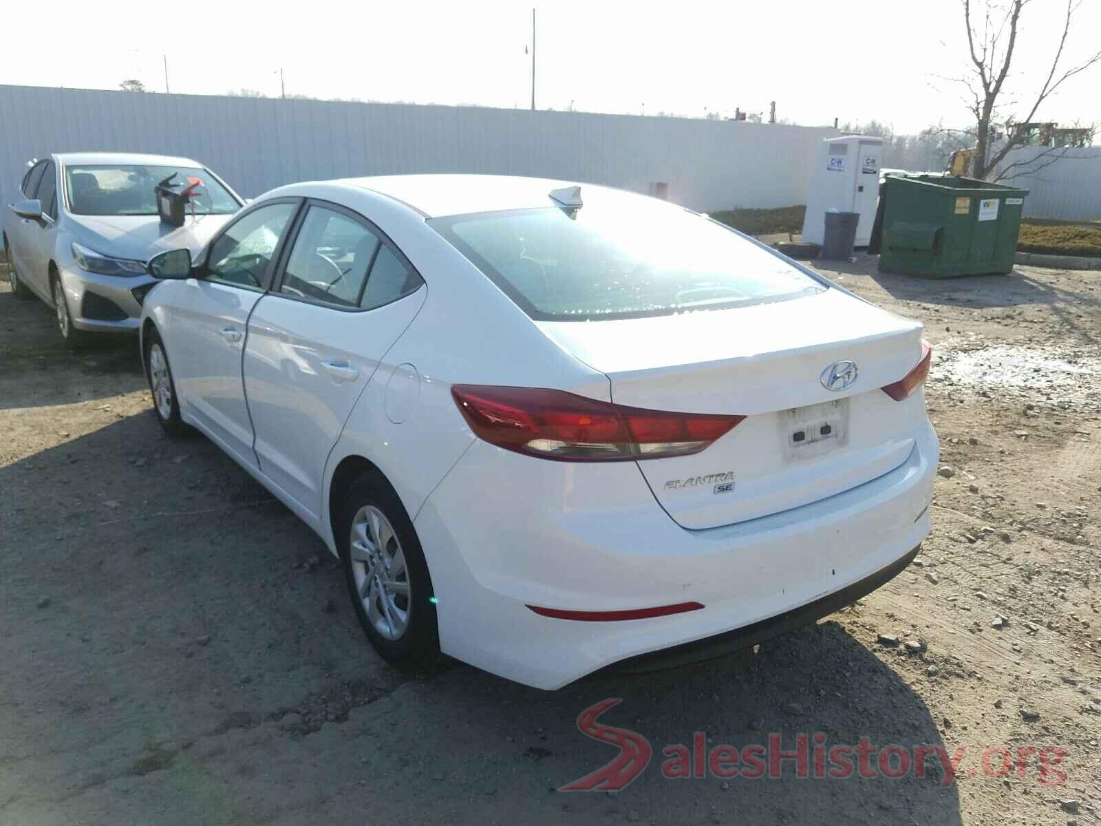 5NPD74LF7HH151906 2017 HYUNDAI ELANTRA